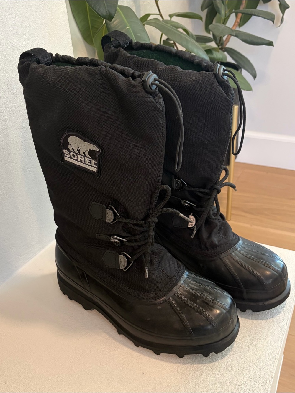 SOREL BEAR II Black Men’s Sz 10 Insulated Waterproof Winter Snow Boots
